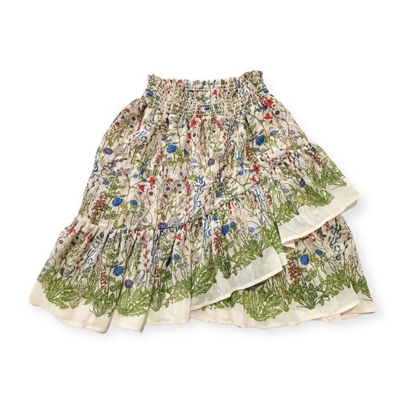 Maje Jonquille Floral-print Crepe Mini Skirt, Size 40EU/US M - Picture 7 of 12